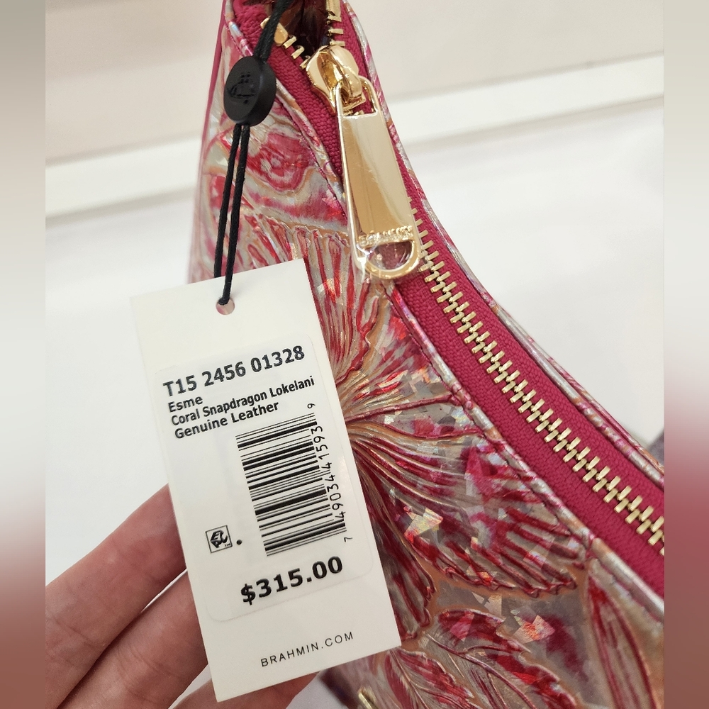 Floral Pink Designer Shoulder Bag - Picture 7 of 10